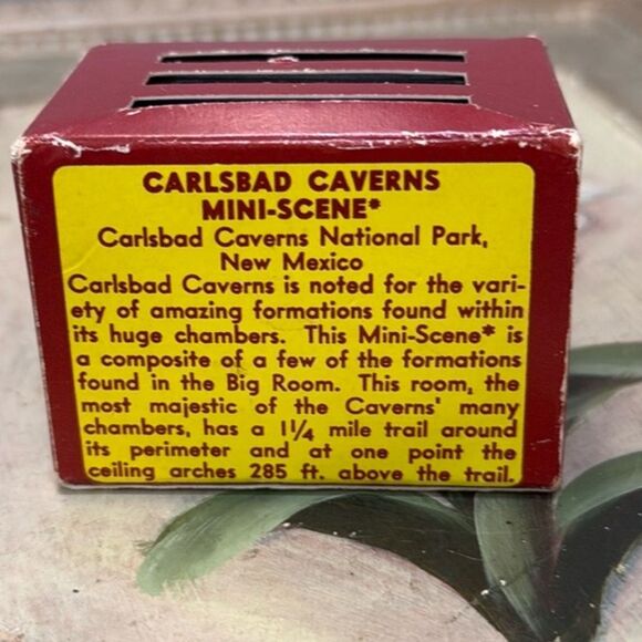 Vintage 3D Big Room Carlsbad Caverns National Park Diorama Souvenir Box - Picture 6 of 14